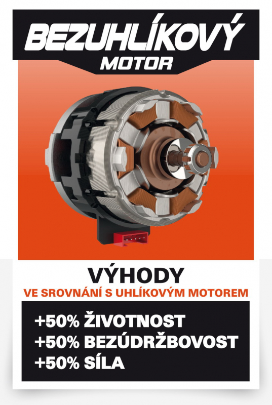 PowerPlus POWDP15640 Aku kombinované kladivo 20V/2,0Ah bezuhlíkové SET