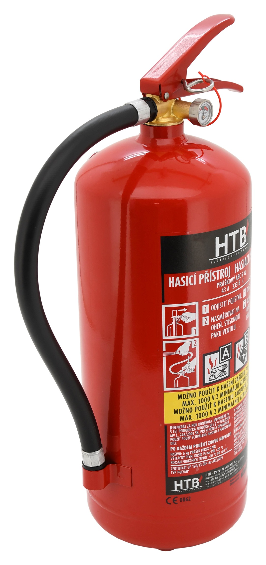 Compass 01535 Hasicí přístroj práškový 6 kg ABC (43A)