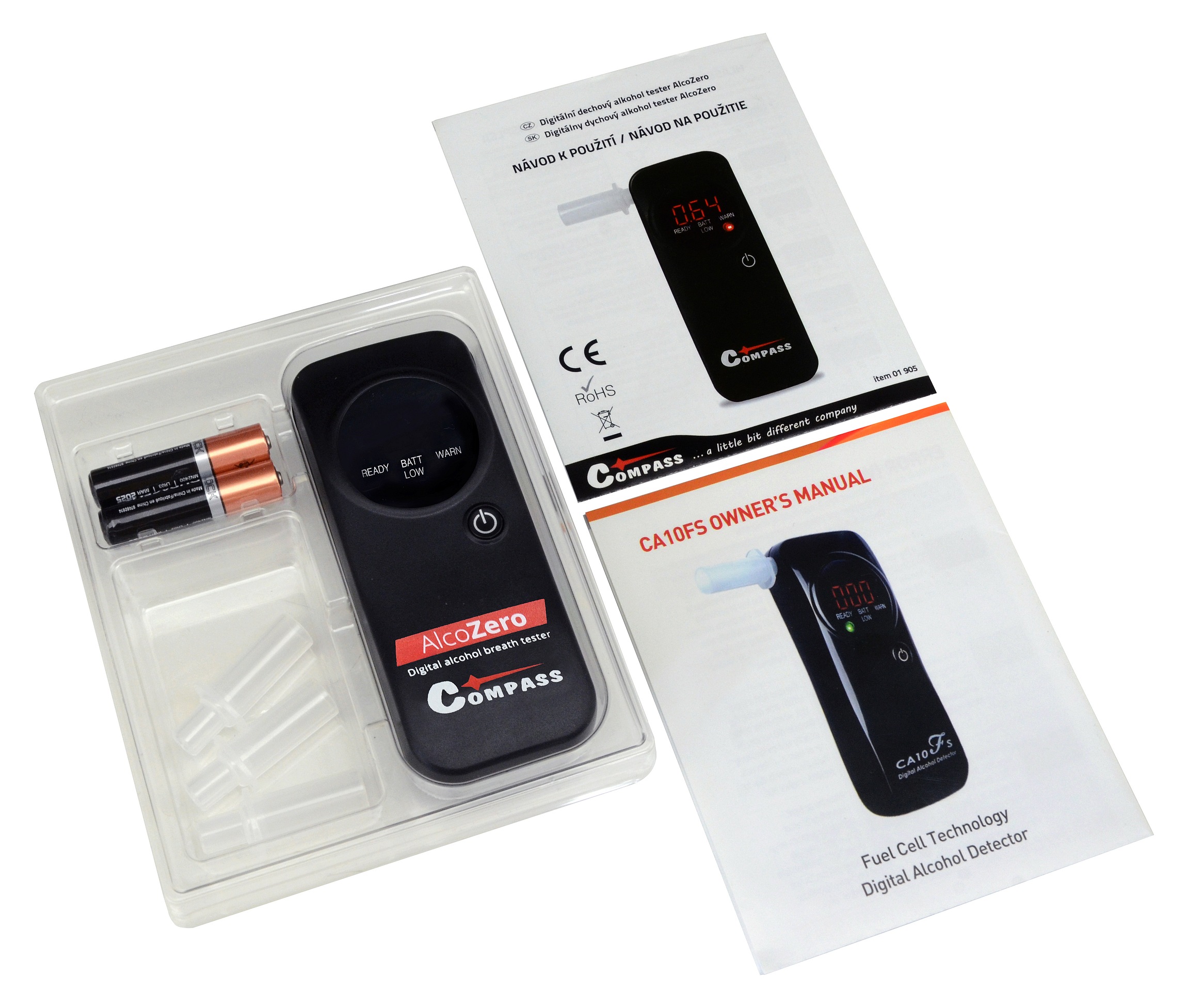 Compass 01905 Alkohol tester AlcoZero - elektrochemický senzor (CA 10FS)