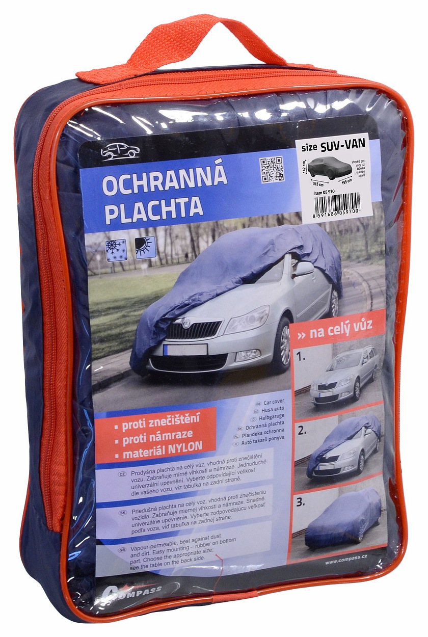 Compass 05970 Ochranná plachta FULL SUV-VAN 515x195x142cm NYLON
