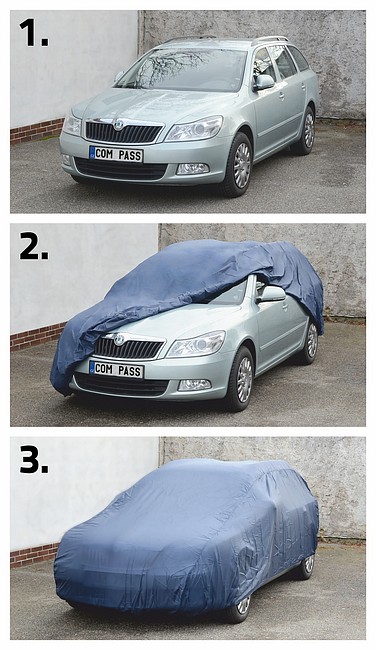 Compass 05970 Ochranná plachta FULL SUV-VAN 515x195x142cm NYLON