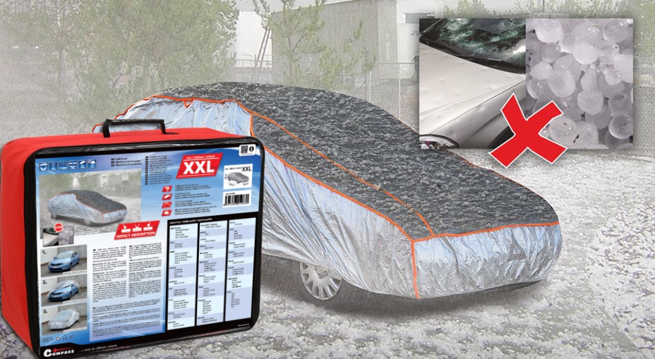 Compass 05983 Ochranná plachta proti kroupám XXL 570×203×119cm