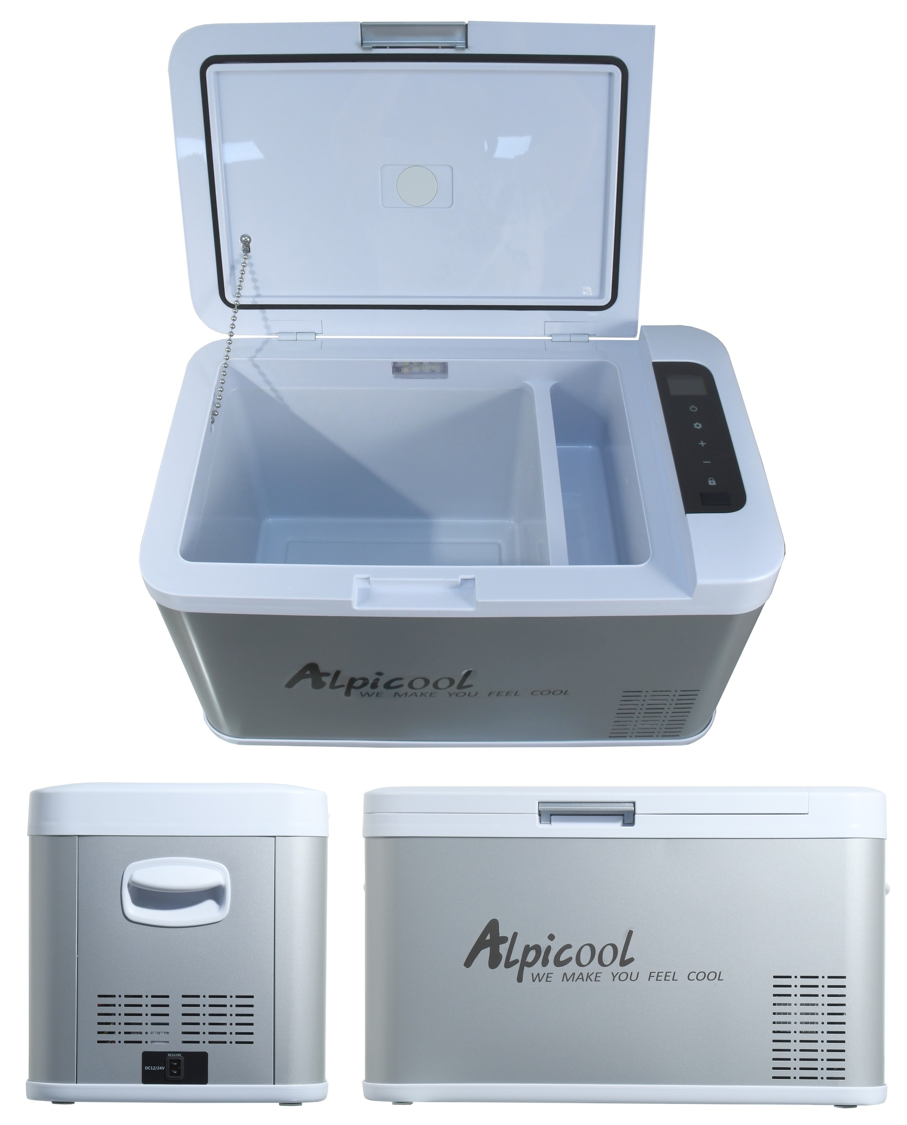 Compass 07081 Chladící box SILVER FROST kompresor 25l 230/24/12V -20°C