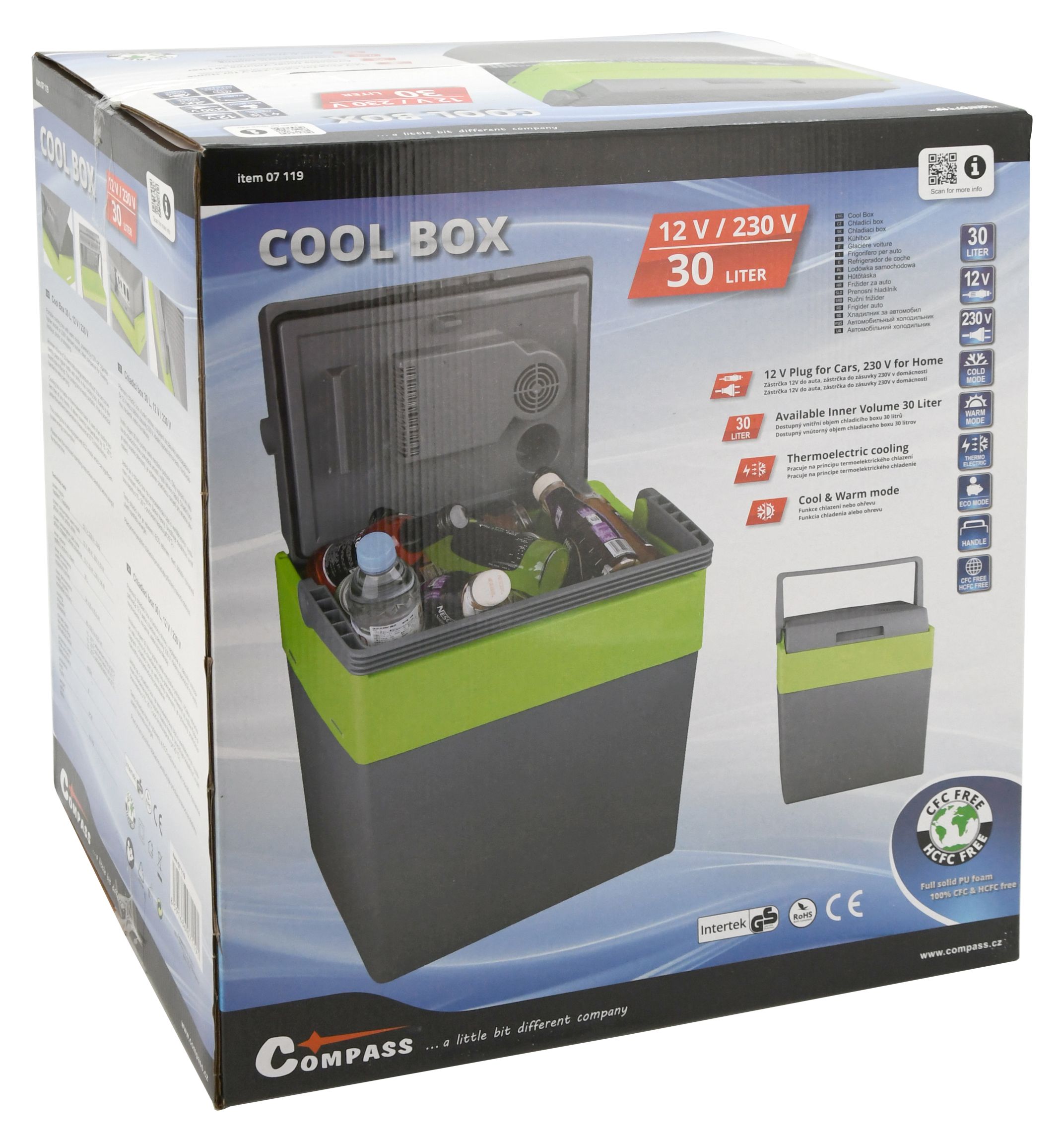 Compass 07119 Chladící box 30l 230V/12V ECO