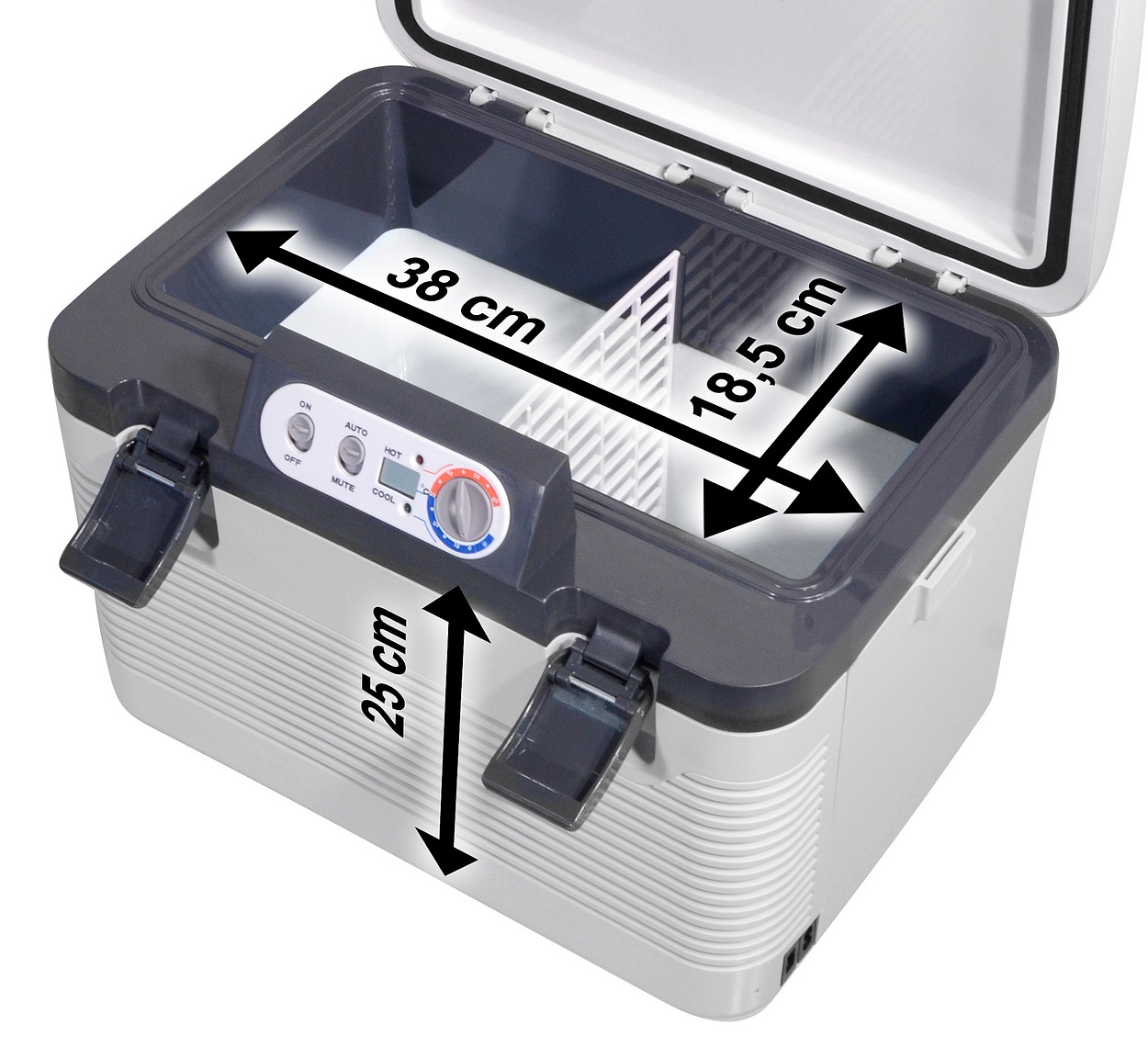 Compass 07130 Chladící box 19l + display 230V/24V/12V DOUBLE