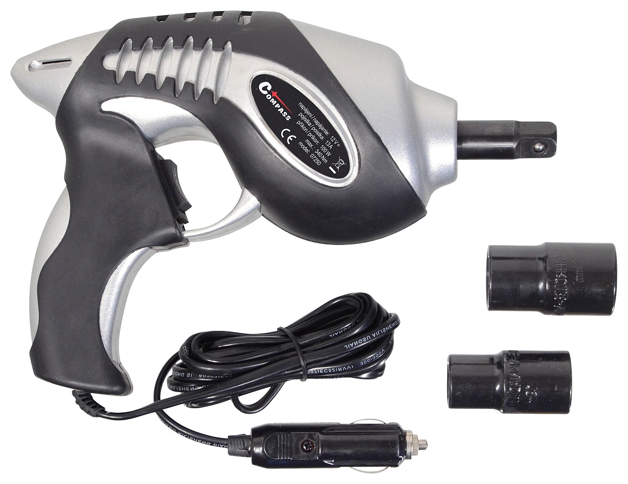 Compass 07250 Rázový utahovák na kola 12V, 100W, 340Nm