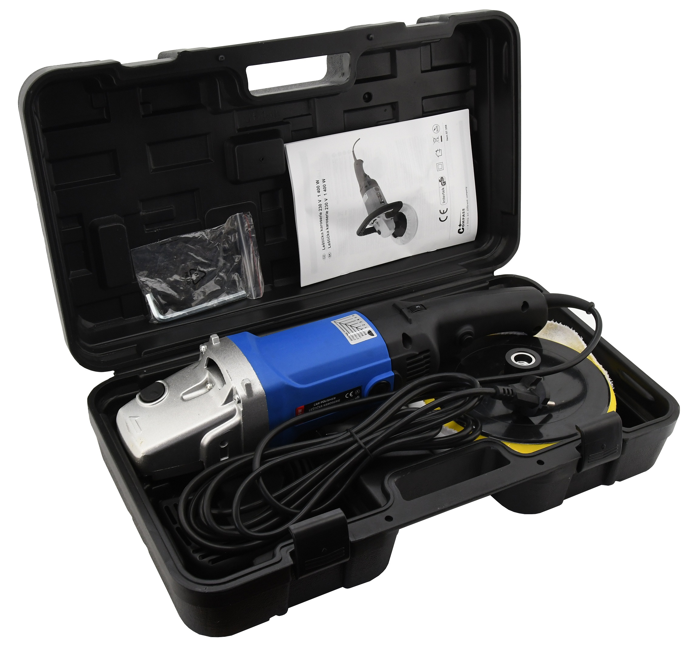 Compass 07259 Leštička karoserie 230V, 1400W, 180mm
