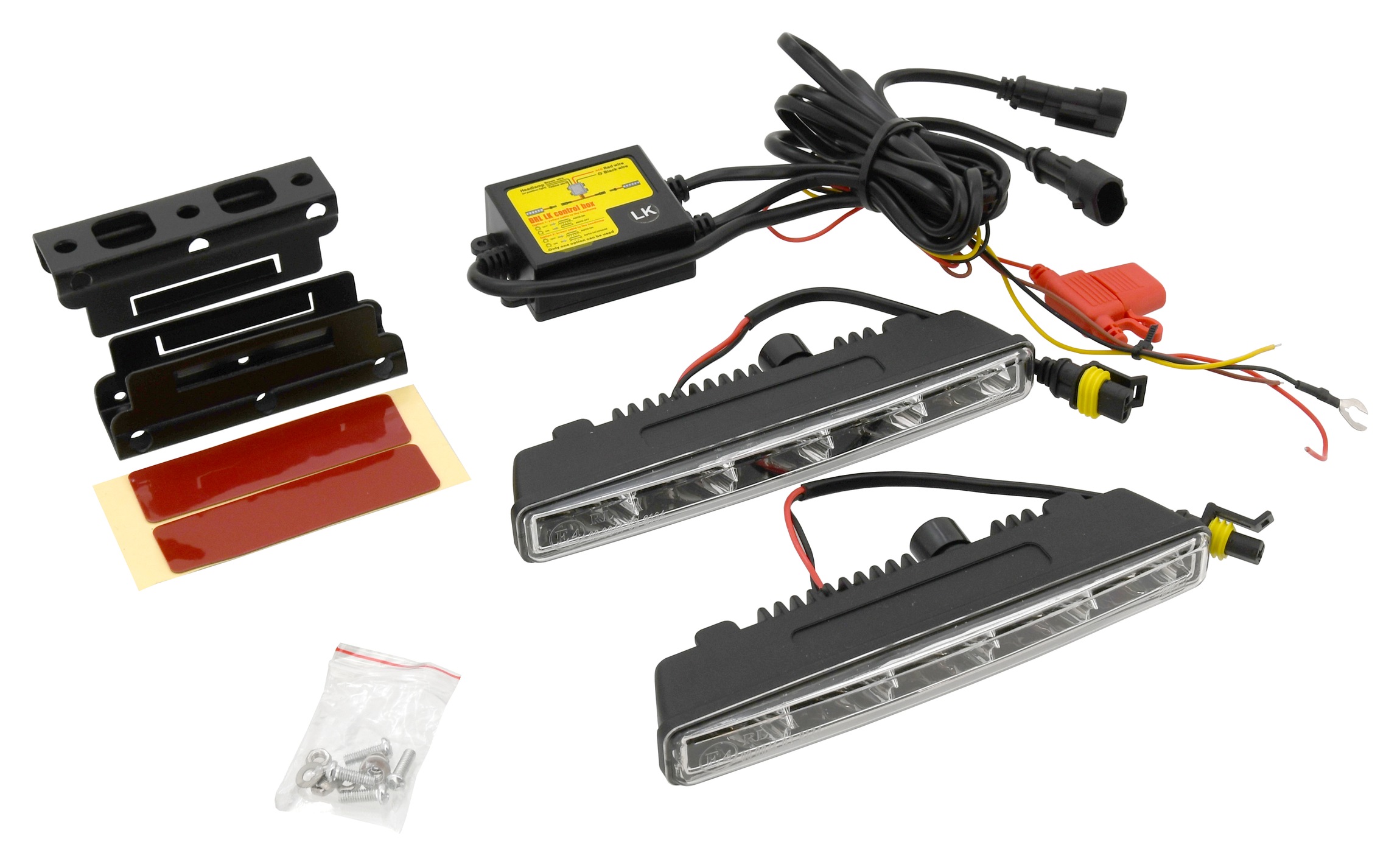 COMPASS 33550 Světla denního svícení 5 HIGH POWER LED 12V/24V (185x23x55 mm)