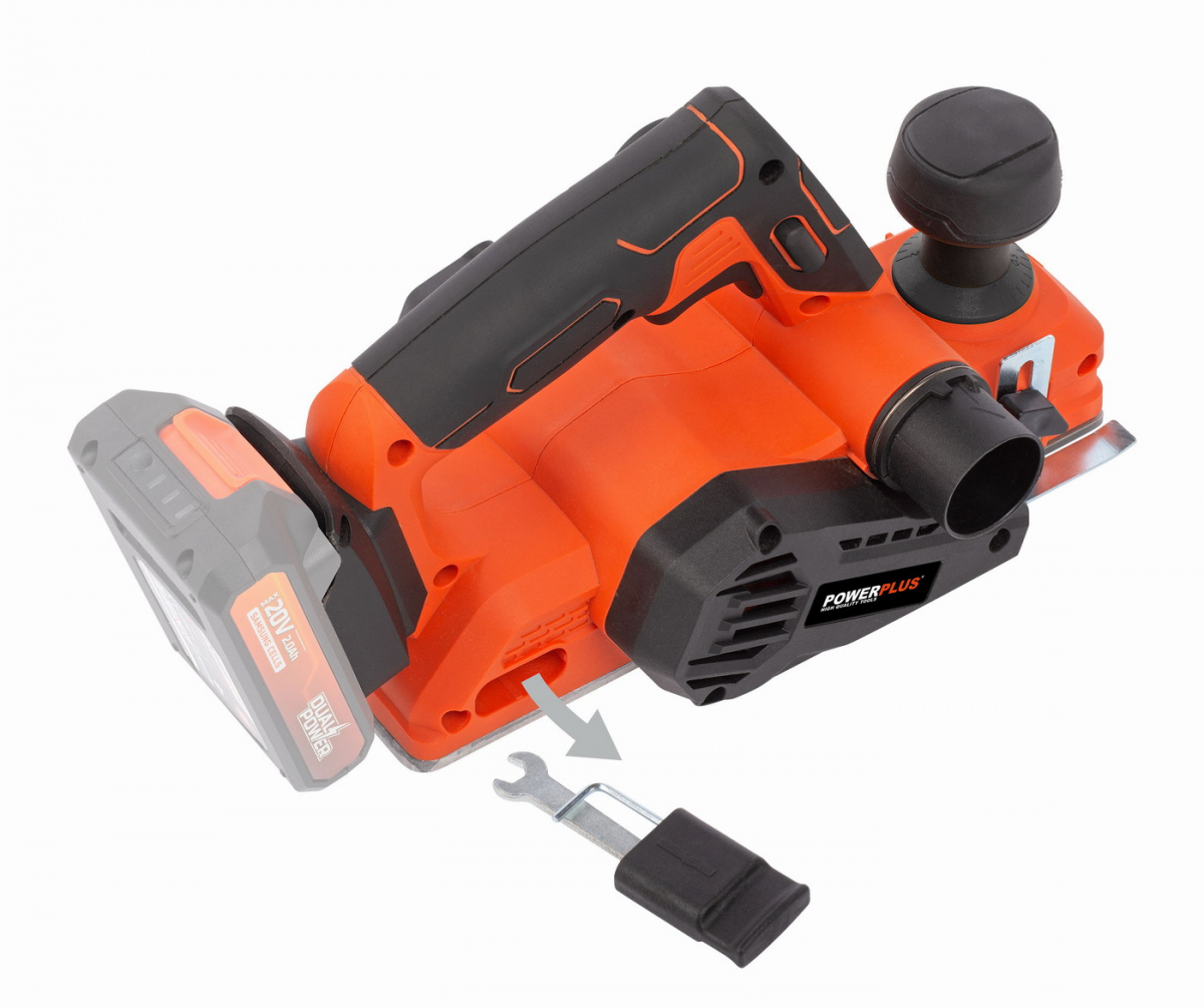 PowerPlus POWDP4050 Aku hoblík 20V bezuhlíkový (bez AKU)