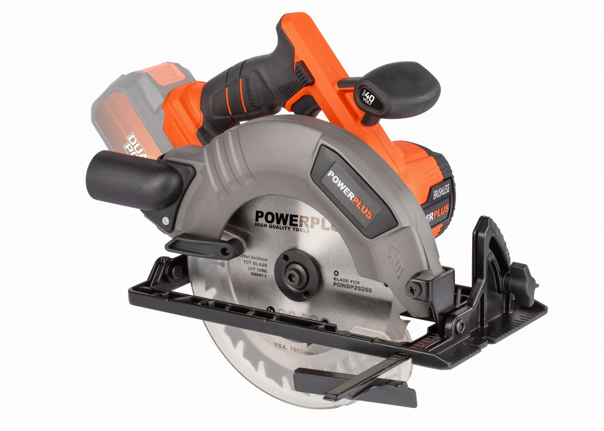 PowerPlus POWDP25260 Aku okružní pila 40V 190mm bezuhlíková (bez AKU)