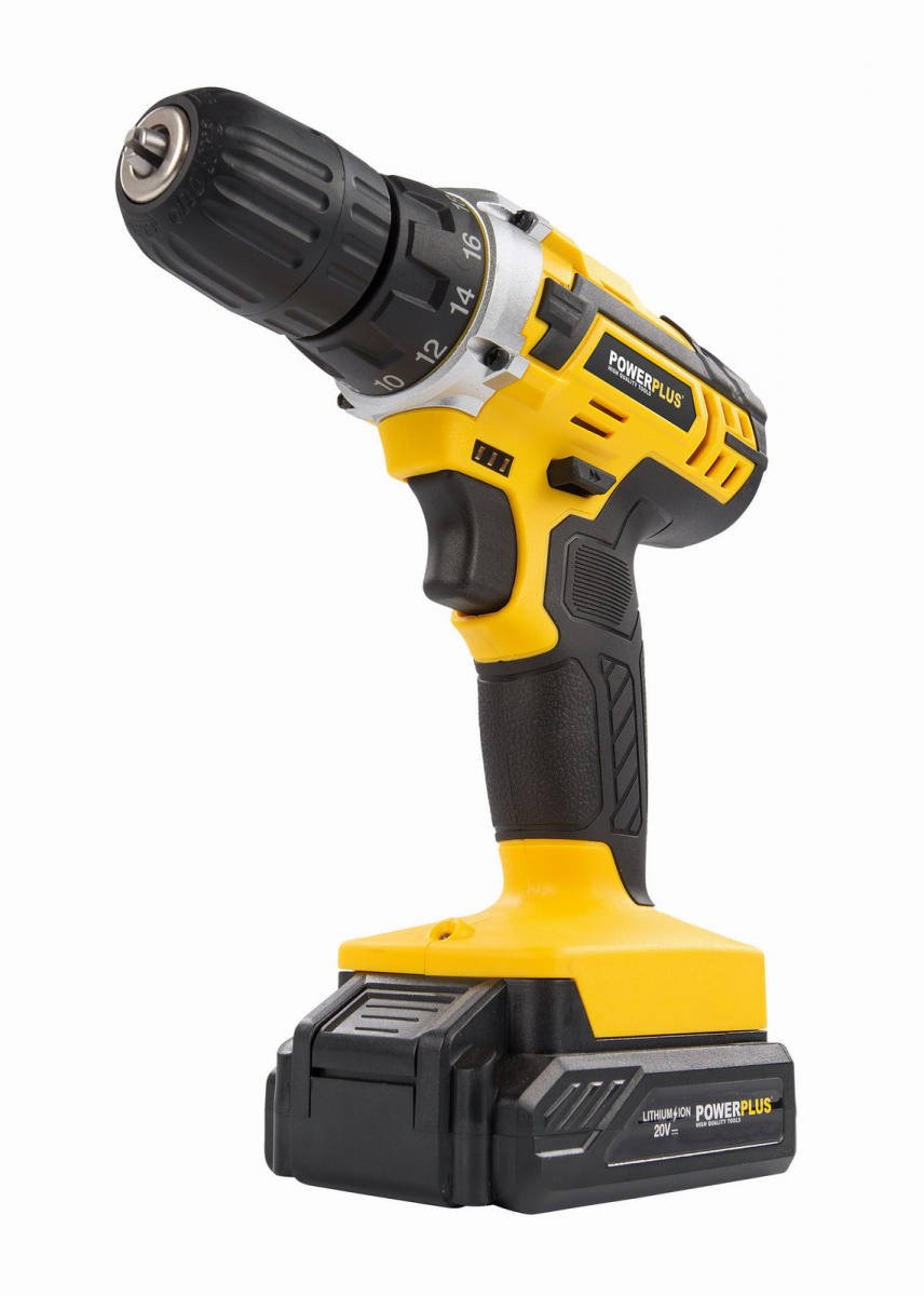 PowerPlus POWX00501 Aku šroubovák / vrtačka 20V LI, 3x 1,3Ah