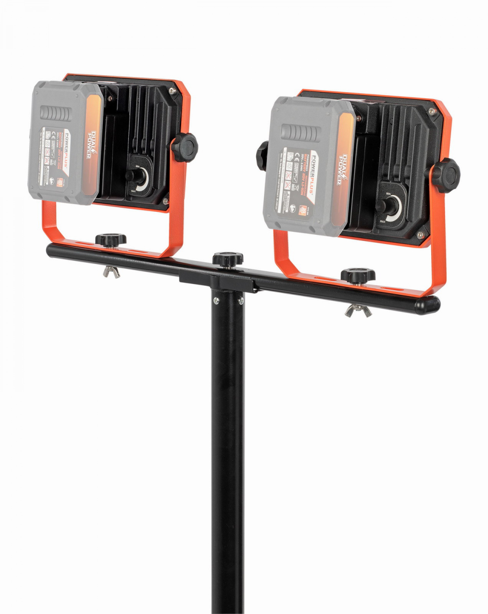 PowerPlus POWDP8035 Aku LED svítilna na stativu 2x20V + 220V, 2x20W (bez AKU)