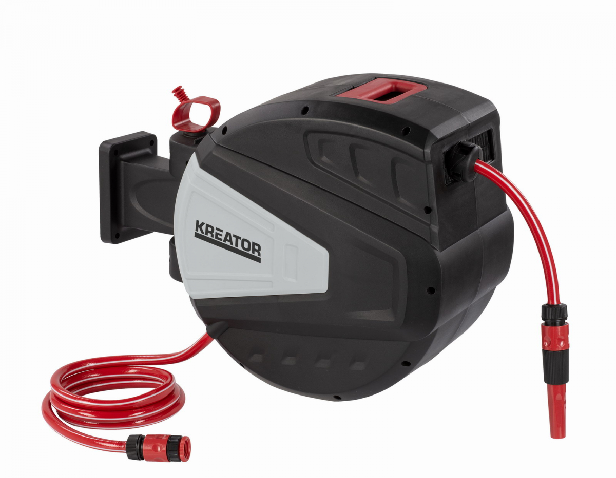KREATOR KRTGR6717 Zahradní hadice s automatickým navíjením 30m 1/2"