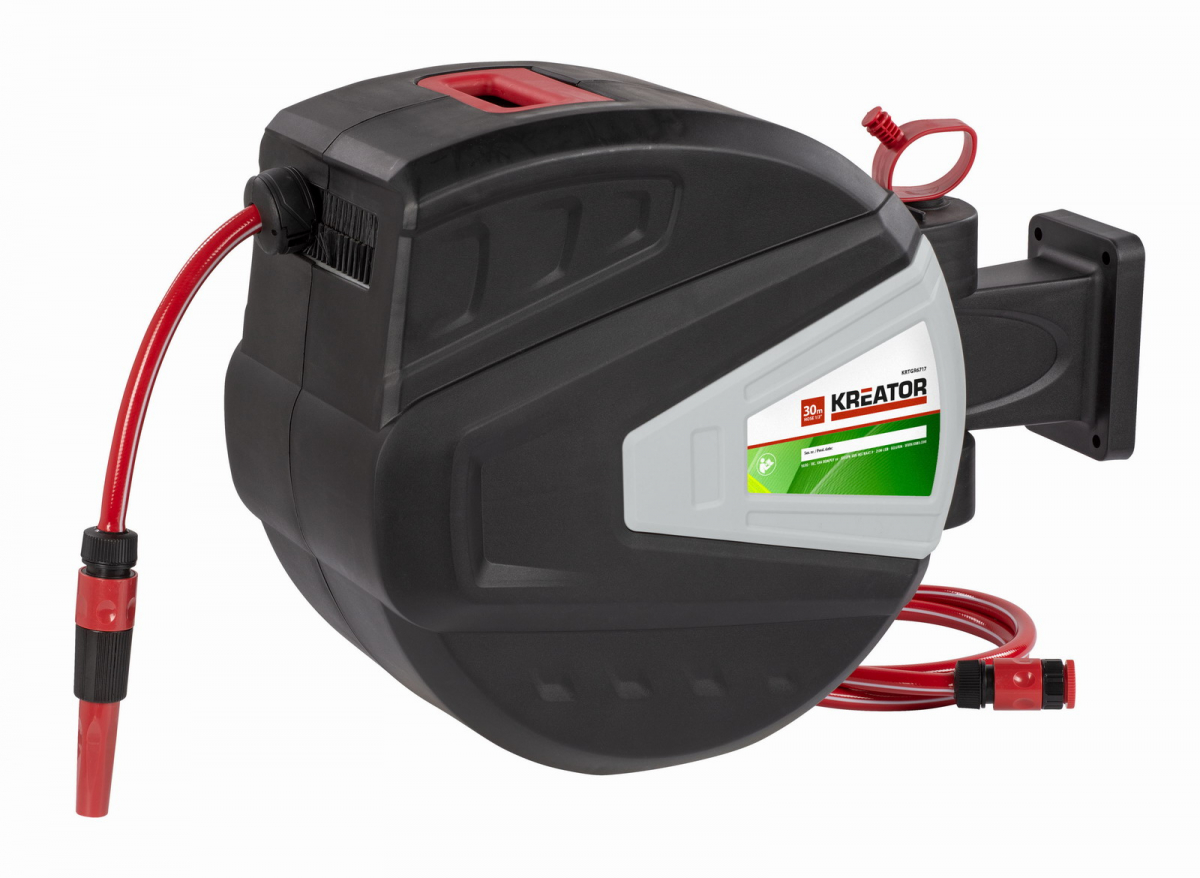 KREATOR KRTGR6717 Zahradní hadice s automatickým navíjením 30m 1/2"