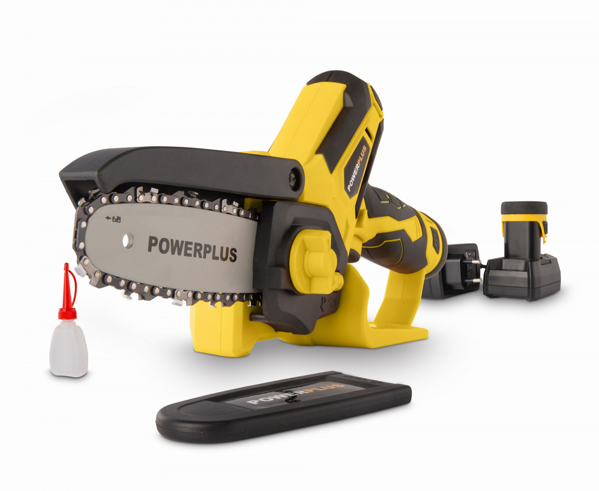 PowerPlus POWXG1045 AKU jednoruční řetězová pila 12V Li-on / 2,0Ah