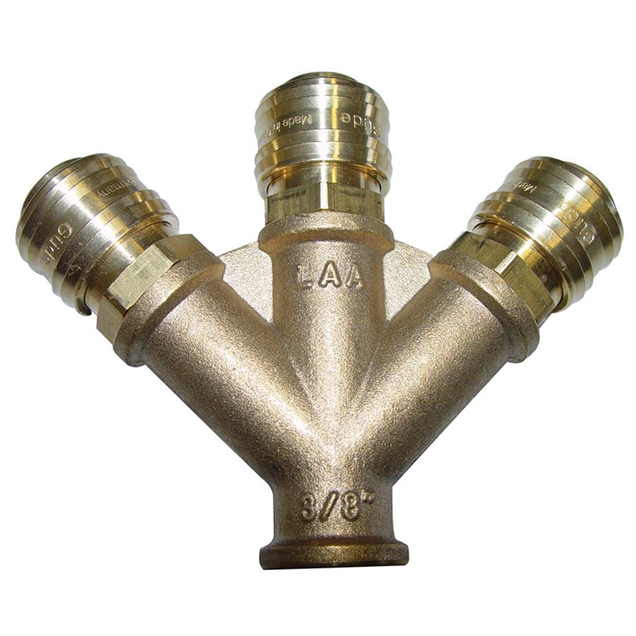 Güde 41138 rozdělovač, 3× rychlospojka 3/8"