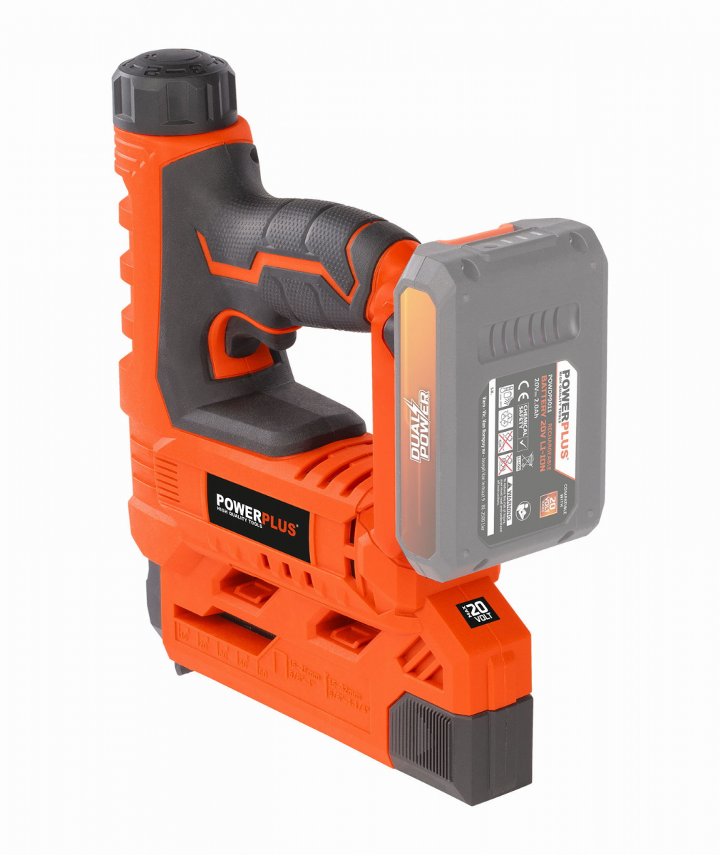 PowerPlus POWDP7010 Aku sponkovačka / hřebíkovačka 20V (bez AKU)