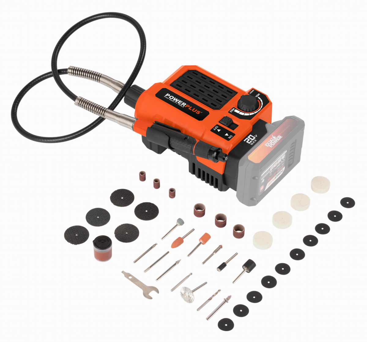 PowerPlus POWDP75300 Aku přímá bruska 20V (bez AKU)