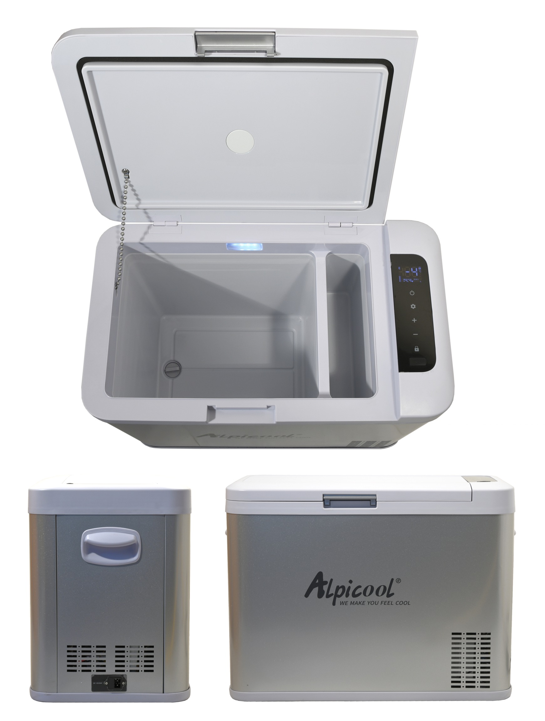 COMPASS 07082 Chladící box SILVER FROST kompresor 35l 230/24/12V -20°C APP
