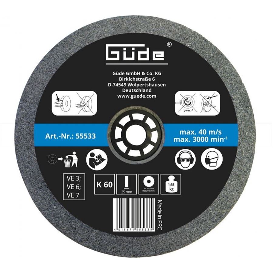 Güde Brusný kotouč 200 mm/K60 - 55533
