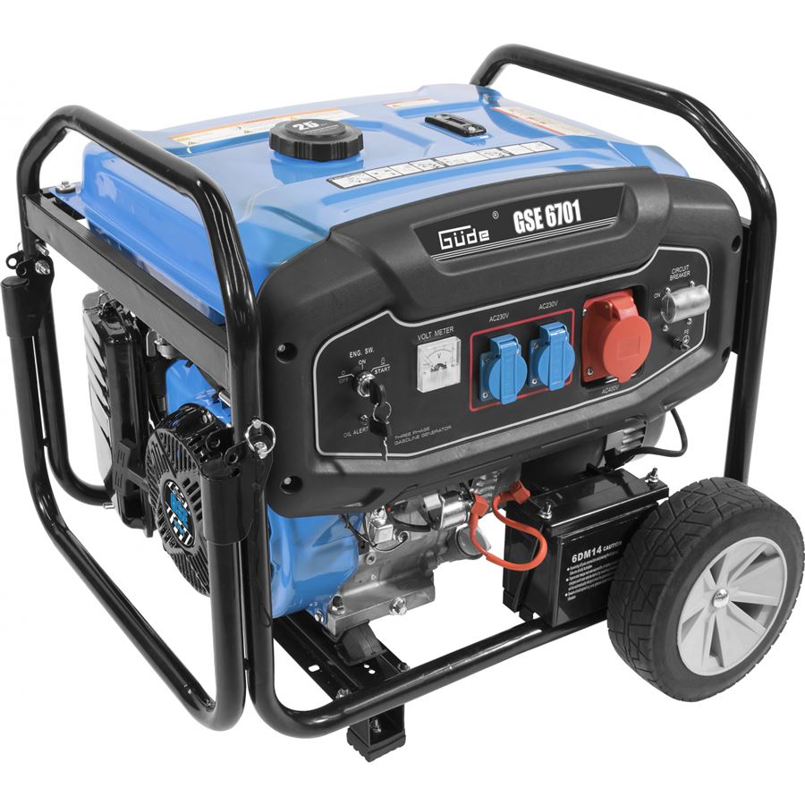 Güde GSE 6701 RS Benzinový generátor proudu (el. startér) - 40730