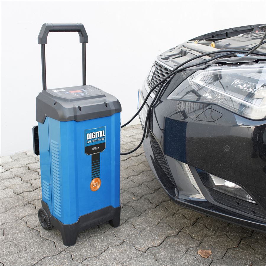 Güde GDB 200 automatická nabíječka baterií s pomocným startem 12/24V - 85128