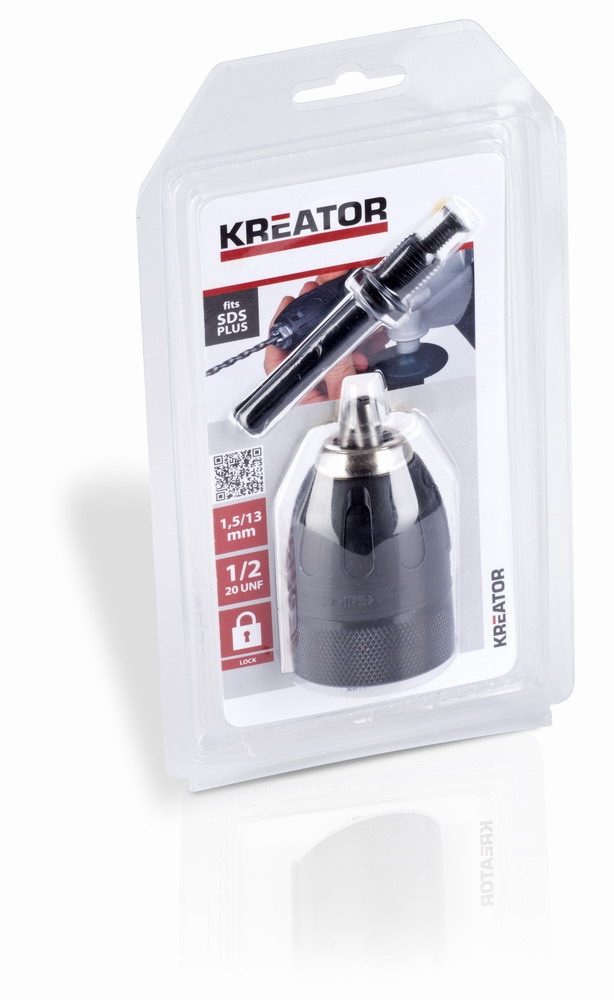 KREATOR KRT014005 Rychloupínací sklíčidlo se zámkem SDS-Plus, 1,5-13mm