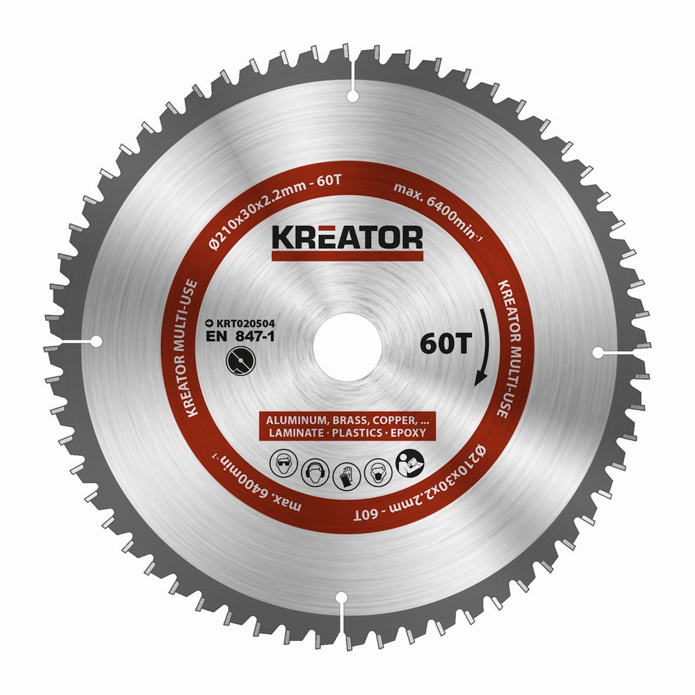 KREATOR KRT020504 Pilový kotouč univerzální 210mm, 60T