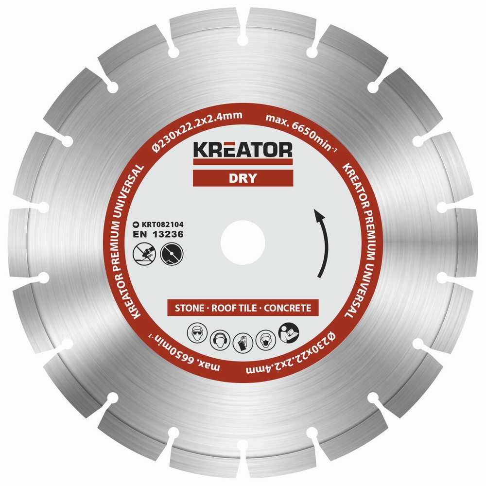 KREATOR KRT082104 Diamantový kotouč segmentový 230mm PREMIUM