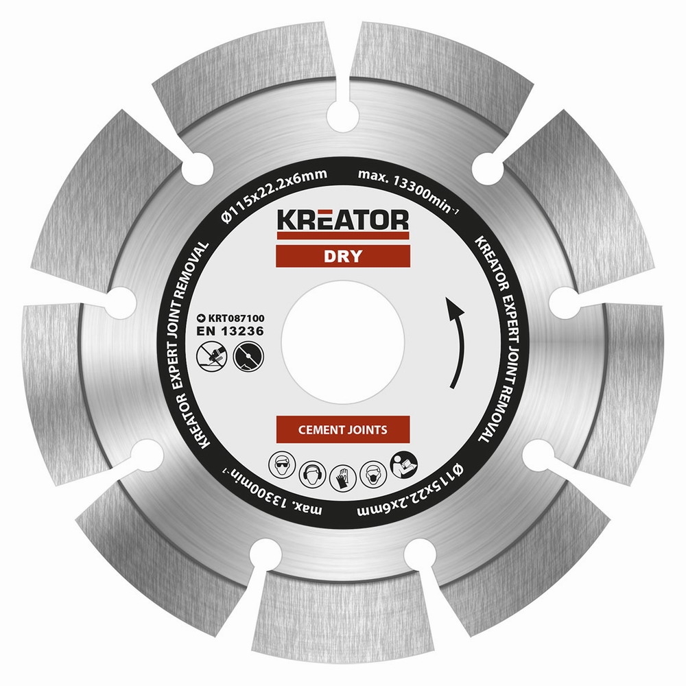 KREATOR KRT087100 Diamantový kotouč brusný 115mm EXPERT 6mm SEGMENT