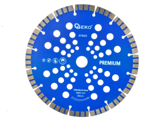 GEKO G78323 Řezný kotouč diamantový segmentový, 230x22x10mm