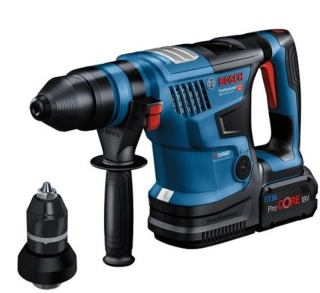 BOSCH GBH 18V-34 CF BiTurbo Aku kombinované kladivo SDS-plus; 18V; 2x 8,0Ah - 0611914002