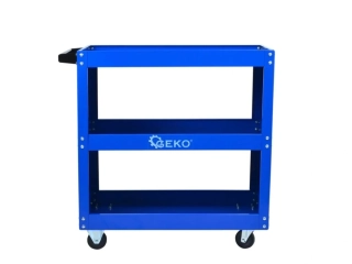 GEKO G10824 Pojízdný manipulační stolek - vozík, celokovový, 3 patra