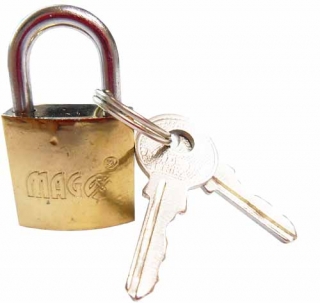 Magg 110138 Visací zámek 63mm - zlatý