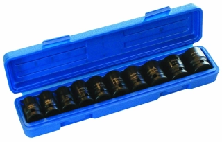 ASTA 914010P Nástrčné hlavice úderové 1/2", 10 - 24 mm, 6hranné, sada 10 ks