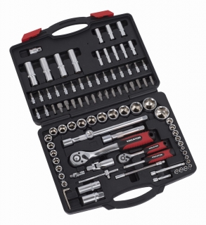 KREATOR KRT500119 94-dílná gola sada 1/2" , 1/4" v kufru