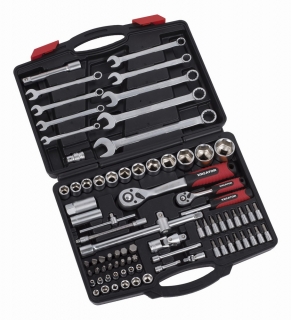 KREATOR KRT500120 80-ti dílná gola sada 1/2" , 1/4" v kufru