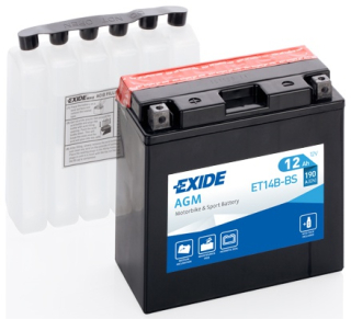 EXIDE YT14B-BS 12V 12Ah 190A motobaterie