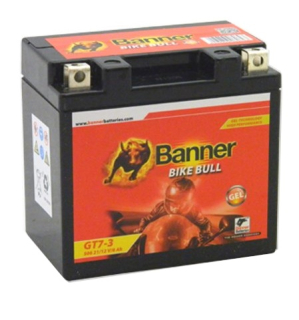 BANNER 50621 GT7-3 12V 6Ah 98A  Bike Bull = YTZ7S