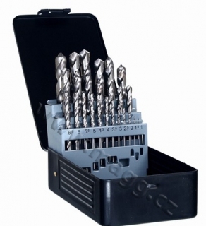 Magg 224025 sada vrtáků HSS vybrušované 25ks (1,0-13,0mm) plech