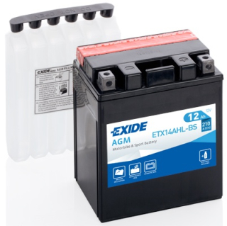 EXIDE YTX14AHL-BS 12V 12Ah 210A Maintenance Free motobaterie
