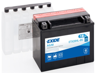 EXIDE YTX20HL-BS 12V 18Ah 270A motobaterie (YYTX20L-BS)