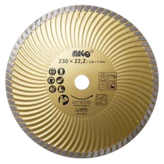 Magg DKTW230 Diamantový kotouč TURBO-W 230x22,2mm
