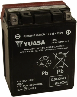YUASA YTX14AHL-BS 12V 12Ah motobaterie originální