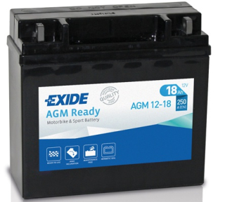 EXIDE AGM12-18 12V 18Ah 250A motobaterie
