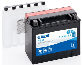 EXIDE YTX20H-BS 12V 18Ah 270A motobaterie
