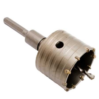 Magg 27075112 Příklepová vrtací korunka průměr 75mm se stopkou 110mm šestihran