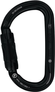 PETZL AMD TWIST LOCK karabina s pojistkou zámku twist-lock ČERNÁ