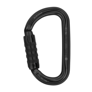 PETZL AMD TRIACT LOCK karabina s automat. pojistkou ČERNÁ