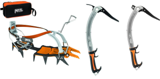 Petzl LYNX LL mačky + 2x Petzl Quark cepín SET